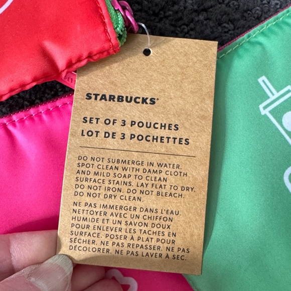 Starbucks Colorful Travel Pouch Trio Netherlands exclusive - Picture 2 of 9
